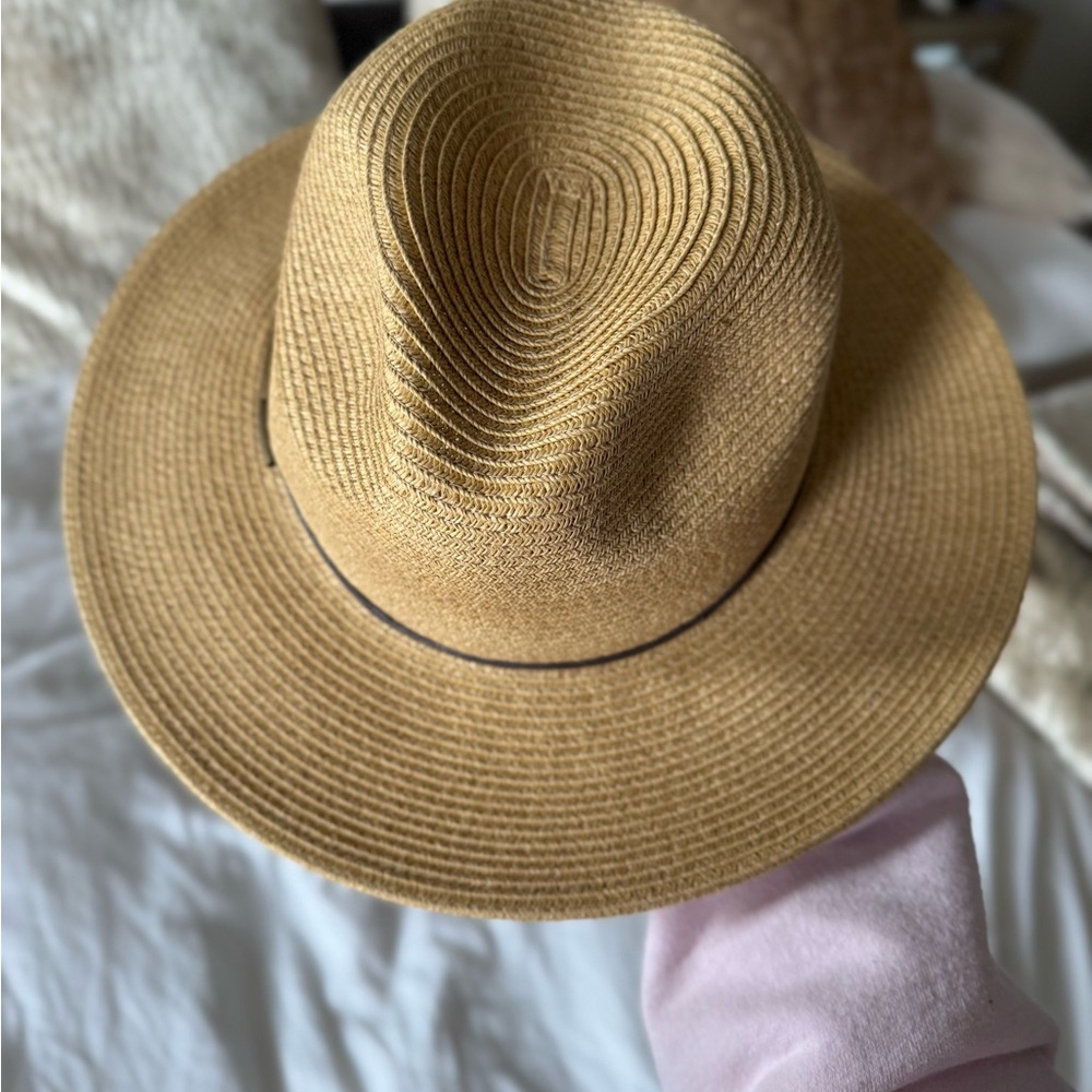 Scala Natural Straw Sun Hat with Wide Brim